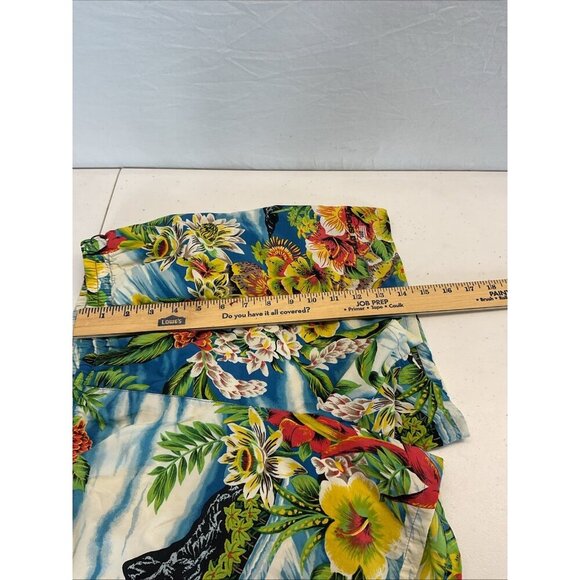 Vintage Polo Sport Ralph Lauren 4" Swim Short Mens M Mesh Lined Tropical Floral - Picture 11 of 13